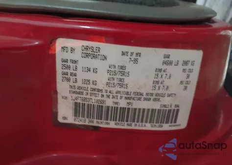 1996 Jeep Cherokee Sport/Classic from USA, damaged, VIN 1J4FT68S3TL102691